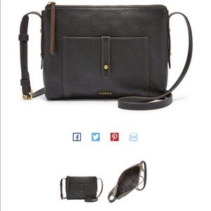 NEW Fossil Leather Crossbody bag